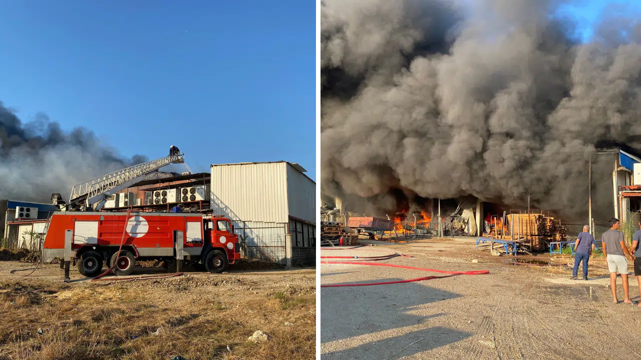 Soğuk Hava ve Bakliyat Deposu Alevlere Teslim Oldu