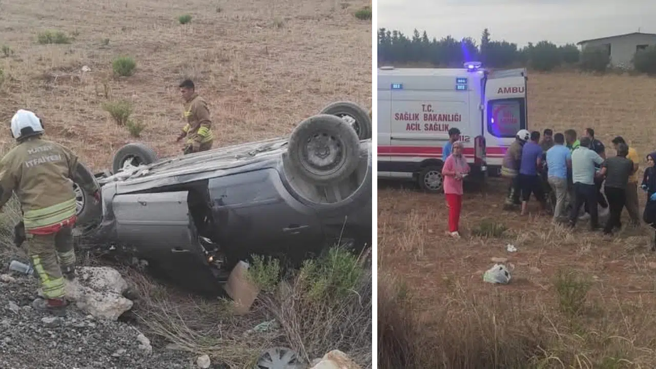 Trafik Kazasında Araç Takla Attı: 2 Yaralı Kurtarıldı