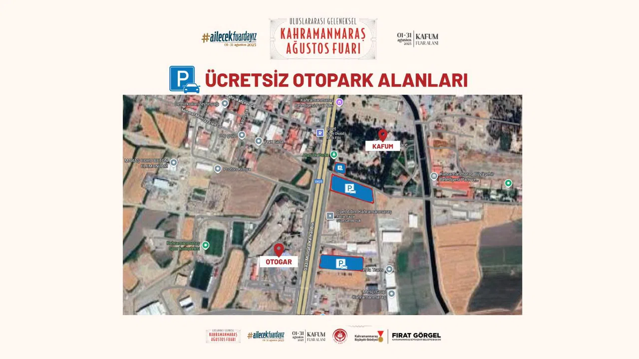 Kahramanmaraş Fuarı’nda Park Sorununa Ücretsiz Çözüm