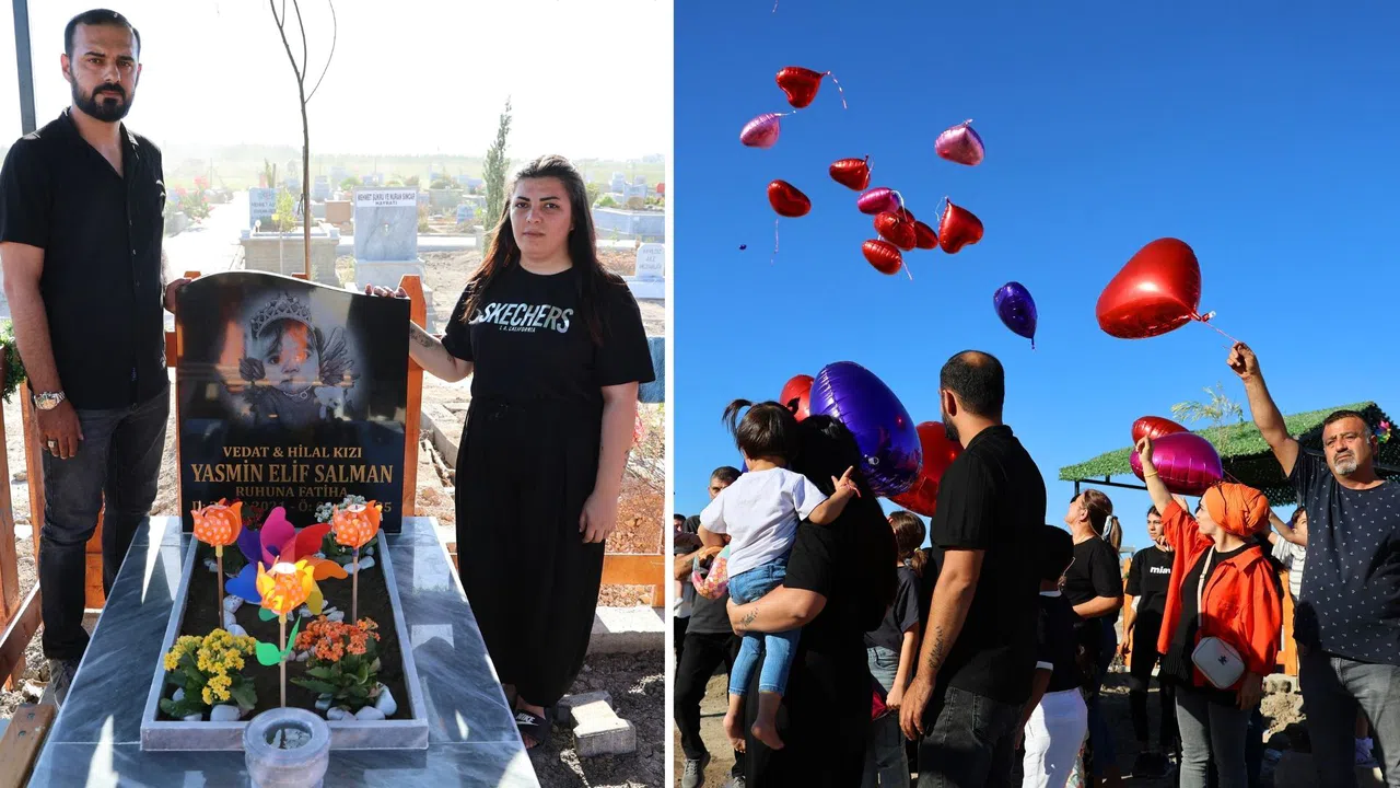 4 yaşındaki minik hayat, doğum gününde kabri başında anıldı