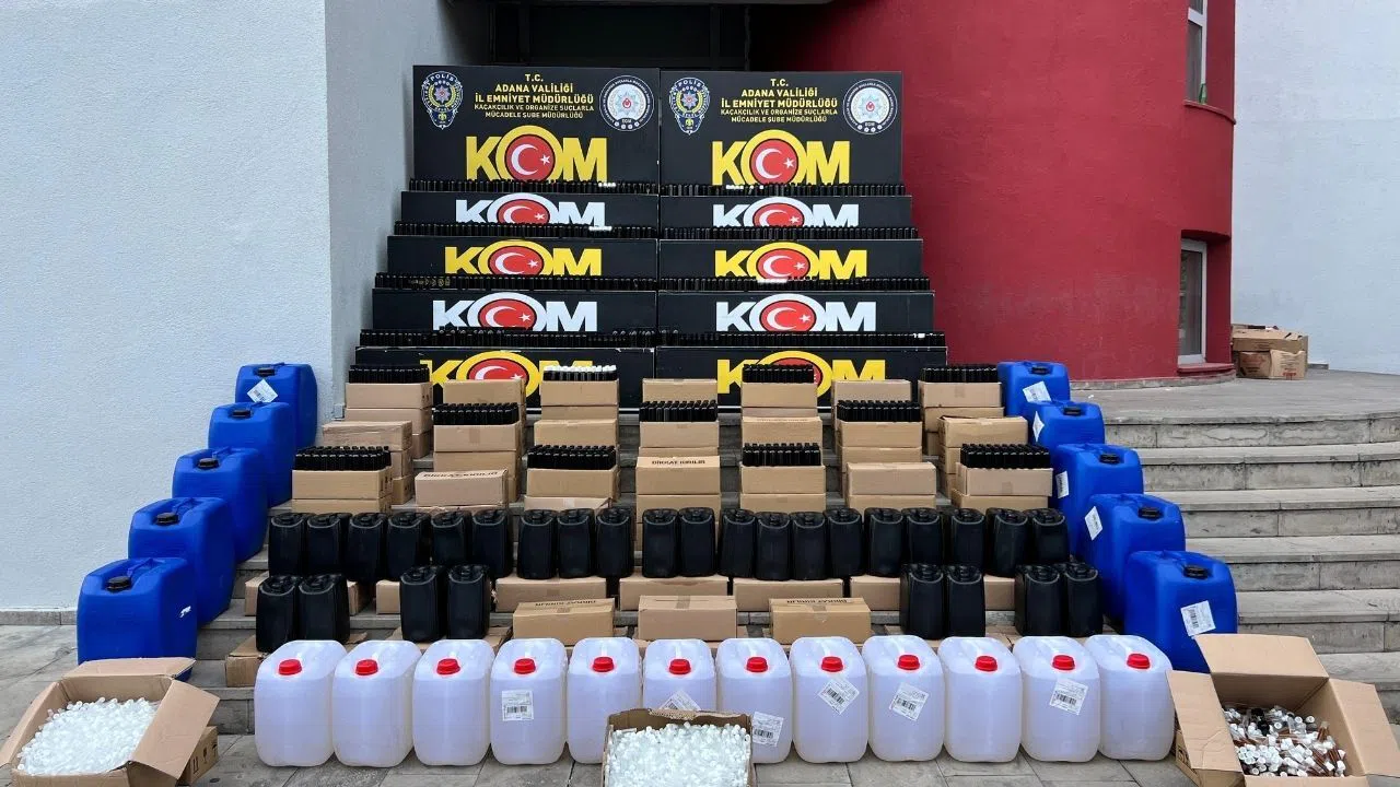 5 İlde Operasyon: 16 Ton Kaçak Etil Alkol Ele Geçirildi
