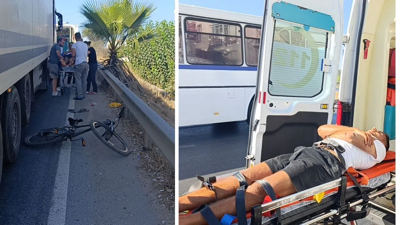 Tır ile Bisikletin Çarpıştığı Kazada 1 Kişi Yaralandı