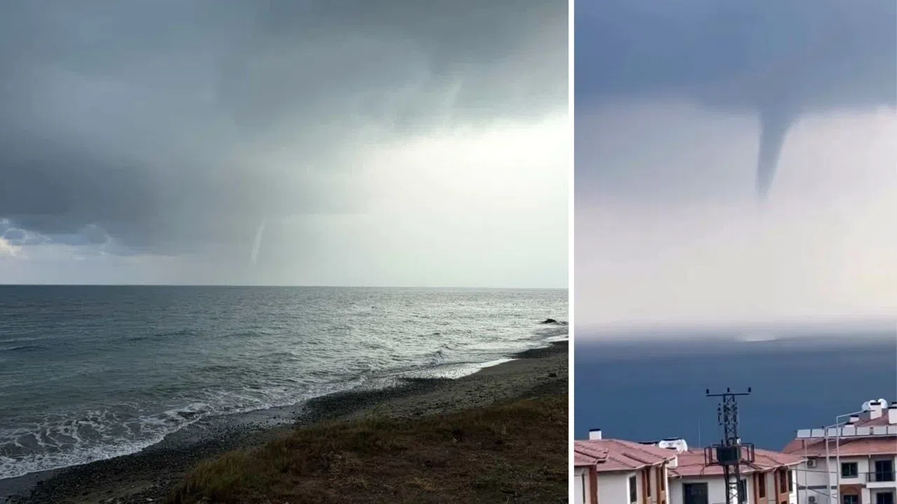 Akdeniz’de Kısa Süreli Hortum Görüldü