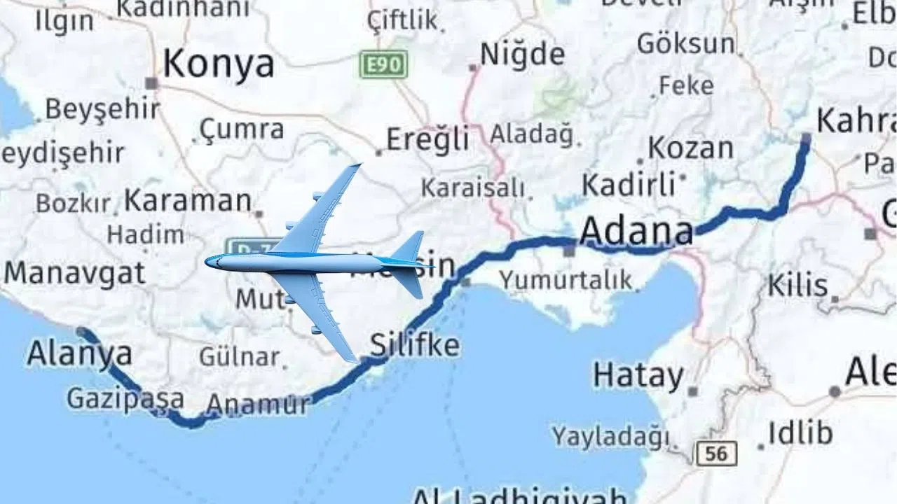 Alanya Kahramanmaraş arası kaç saat?