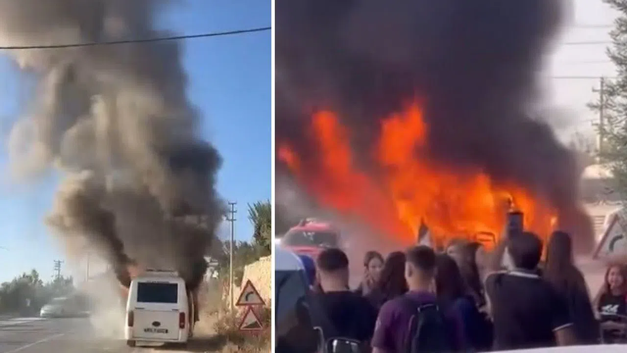 Alevlere Teslim Olan Minibüs Kullanılamaz Hale Geldi