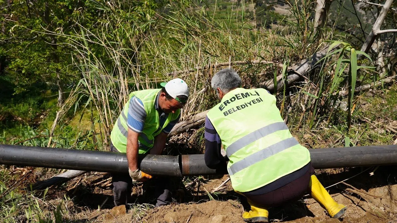 Çiftçilere 32 Bin Metrelik Boru Desteği Sağlandı