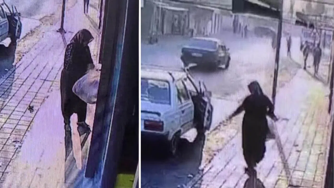 Ekmek ve Simit Dolu Poşeti Çalan Kadın Güvenlik Kamerasına Yansıdı.