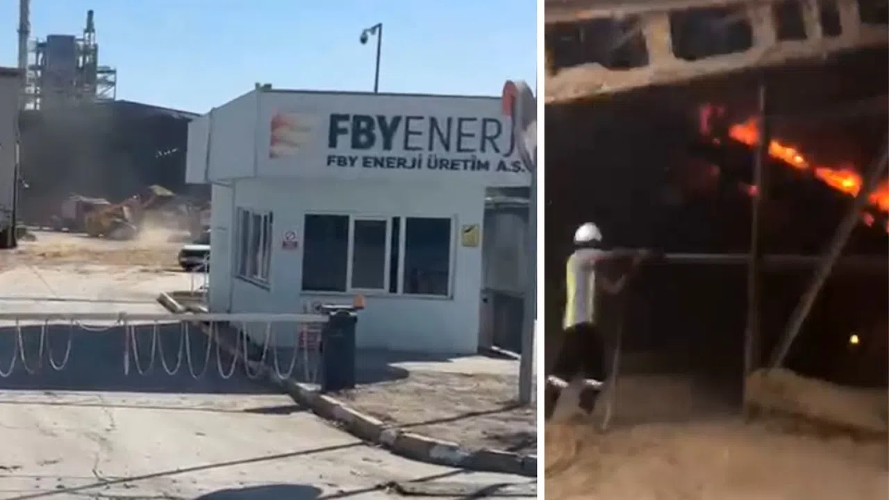 Enerji Üretim Tesisinde Yangın Kontrol Altına Alındı
