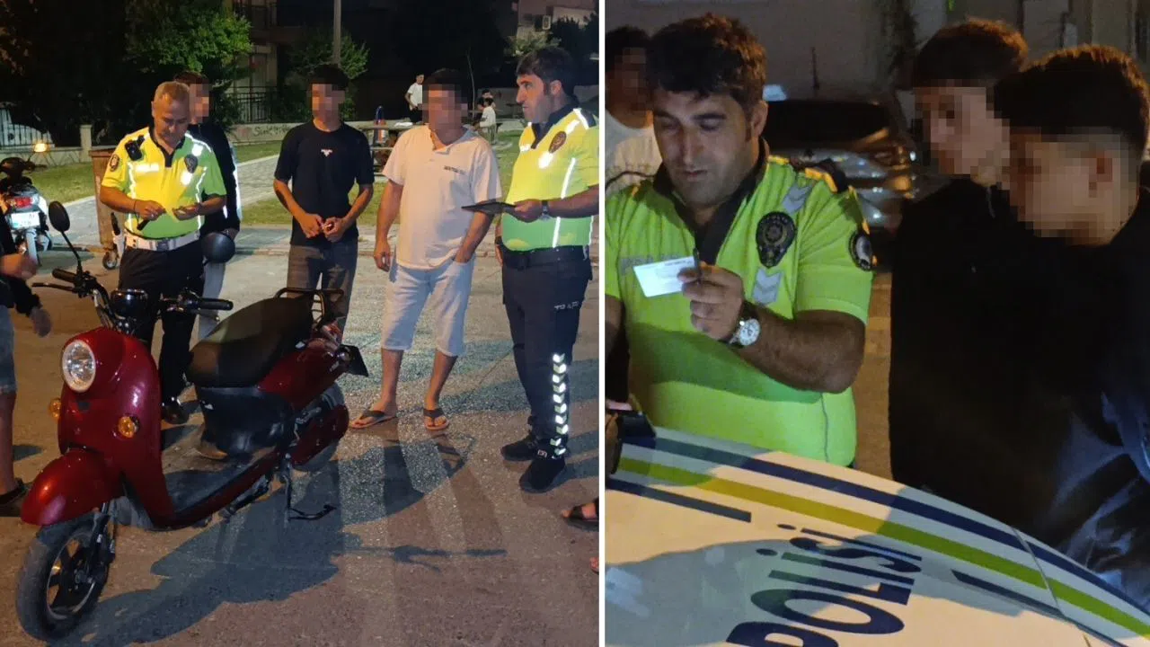 Gece Kartalları Motosikletli Çocukları Yakaladı, Ailelere Yüklü Ceza