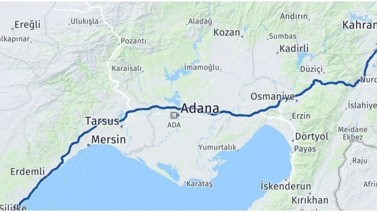 Kahramanmaraş Silifke Arası Kaç Kilometre?