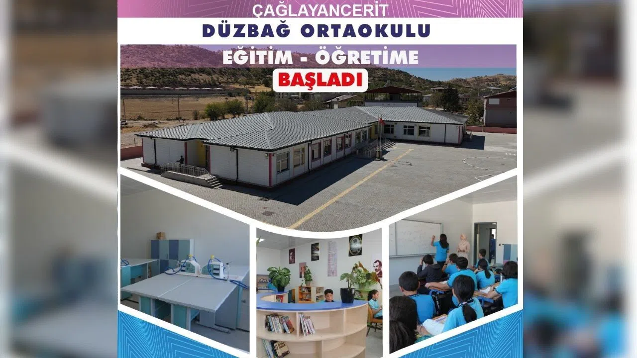 Kahramanmaraş’ta Düzbağ Ortaokulu Yeni Eğitim Yılında Kapılarını Açtı