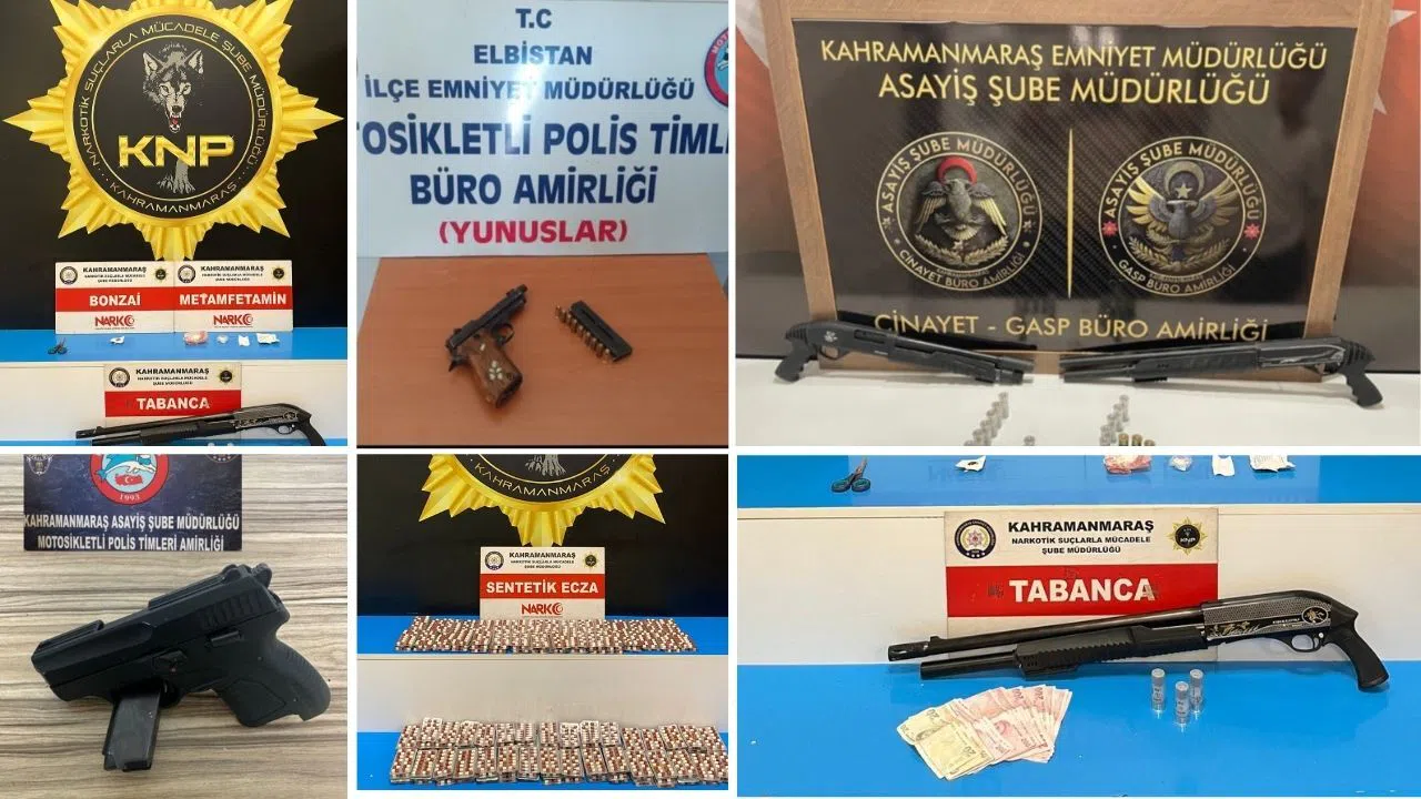 Kahramanmaraş’ta Emniyetten Suçlulara Darbe; 79 Şahıs Yakalandı