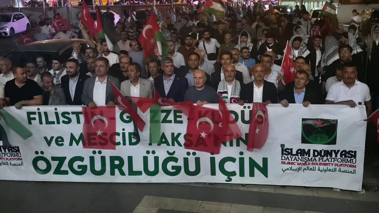 Kahramanmaraş’ta Filistin’e Destek Yürüyüşü Gerçekleştirildi