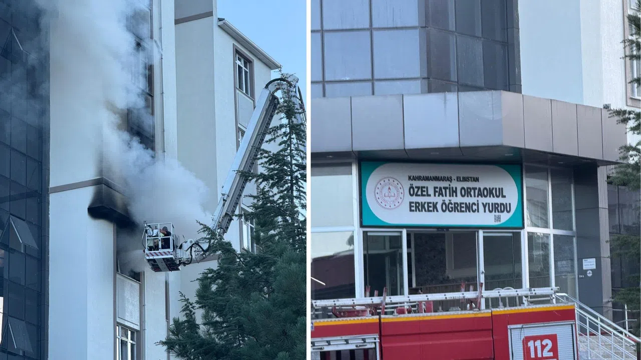 Kahramanmaraş’ta Özel Yurtta Yangın Paniği