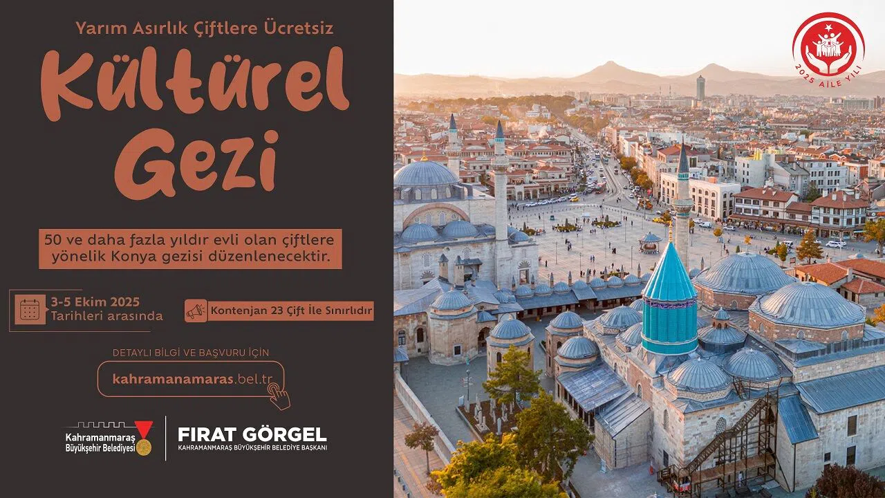 Kahramanmaraş’tan Yarım Asırlık Çiftlere Konya Sürprizi