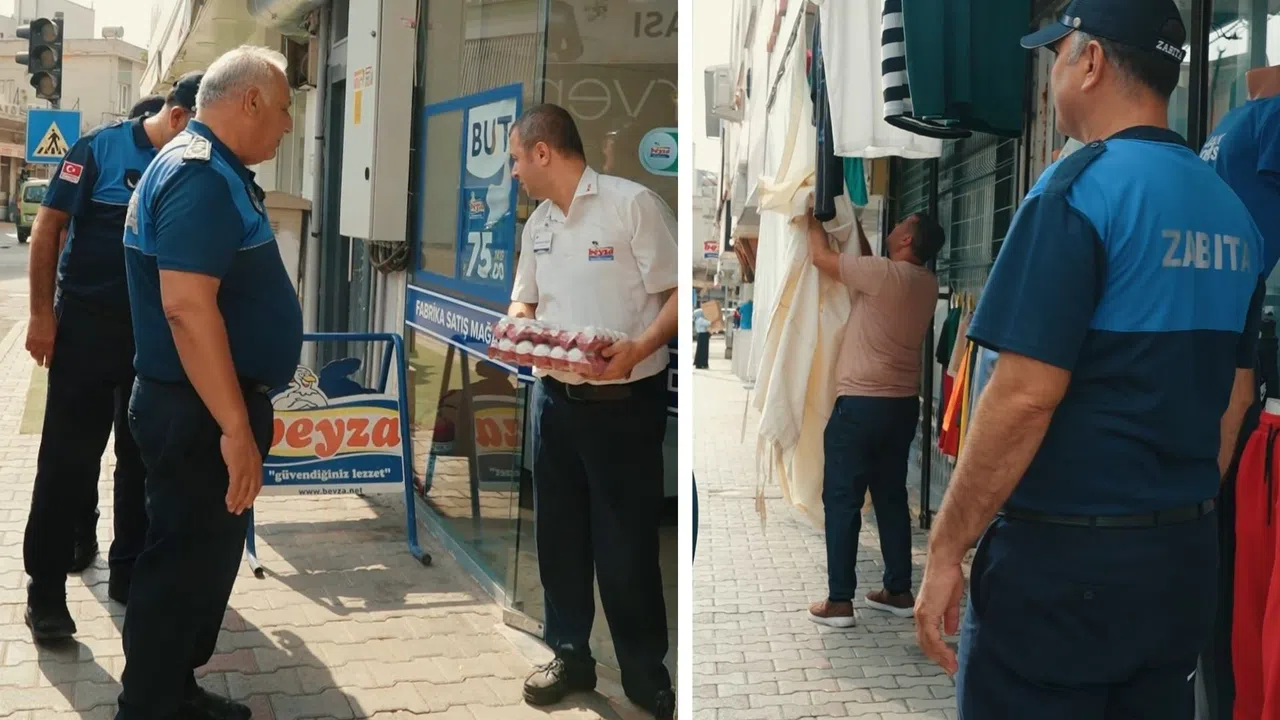 Kaldırım İşgali Yapanlara Para Cezası Uygulandı