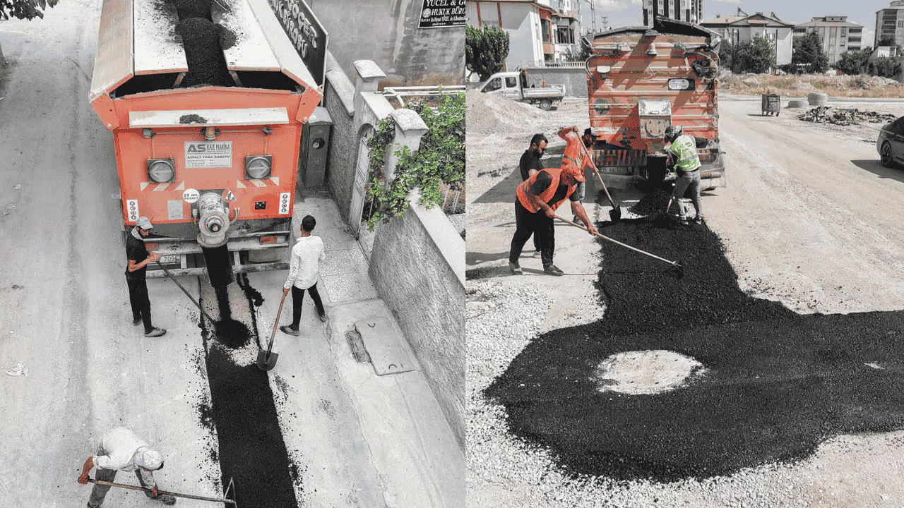 KASKİ, Elbistan’da Asfalt Çalışmalarını Hızlandırdı