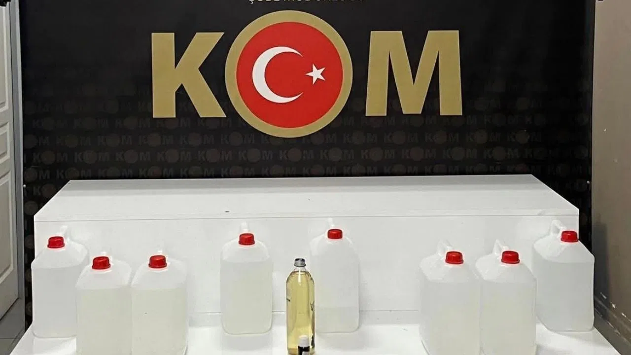 Operasyonda 69 Litre Kaçak Alkol Ele Geçirildi