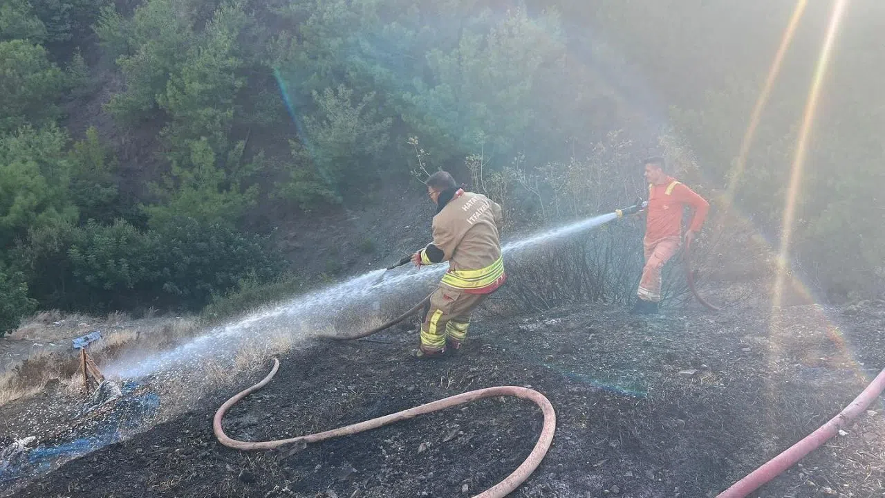 Otluk Alanda Çıkan Yangın Kısa Sürede Söndürüldü
