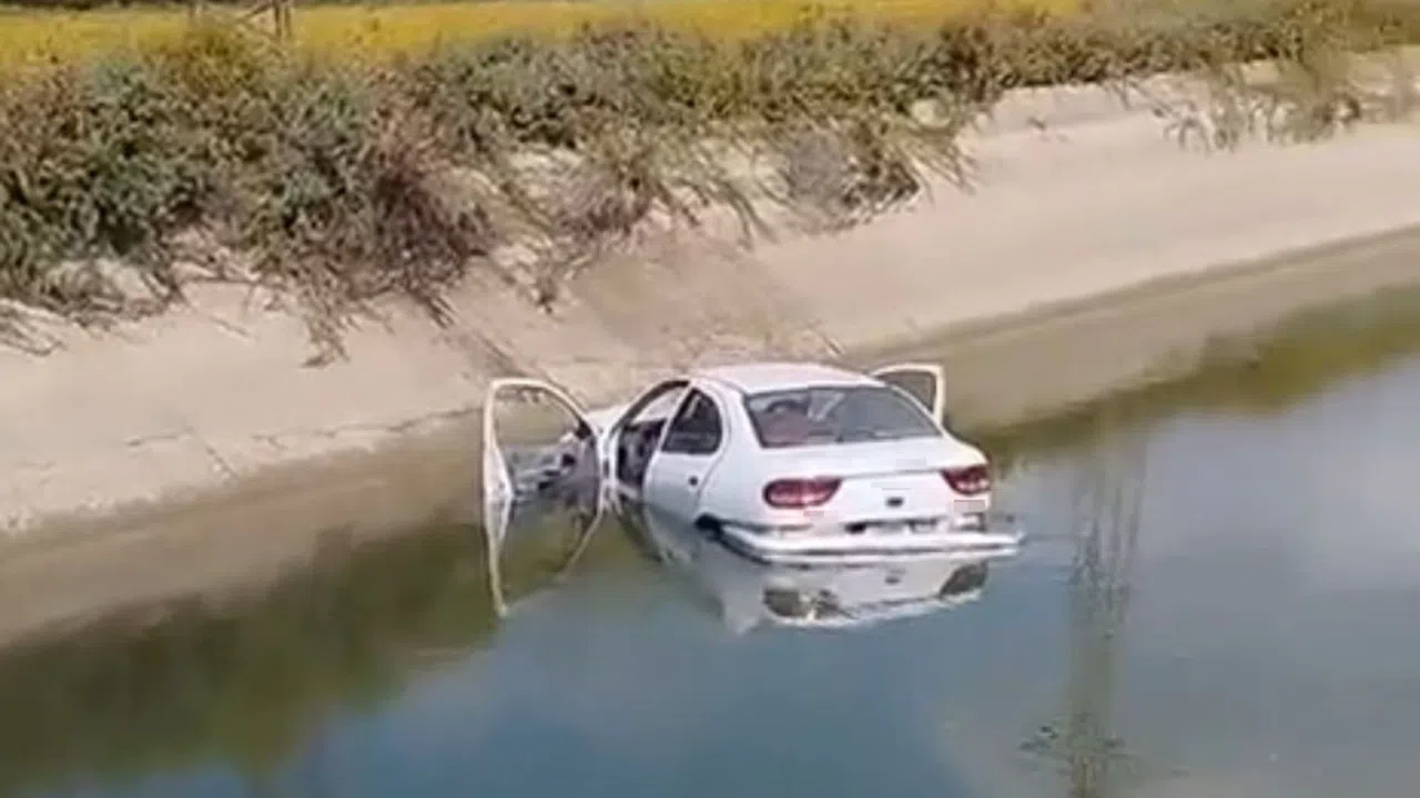 Otomobil sulama kanalına devrildi: 1 ölü, 2 yaralı