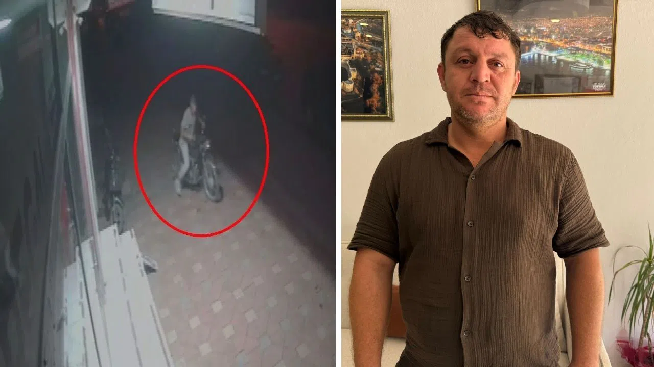 Park Halindeki Motosiklet Saniyeler İçinde Çalındı