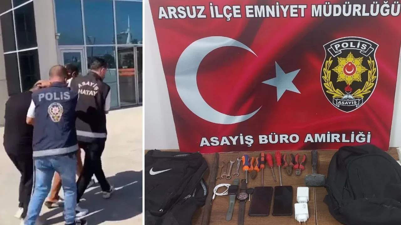 Polis Otodan Hırsızlık Yapan 3 Şüpheliyi Yakaladı, 2’si Tutuklandı