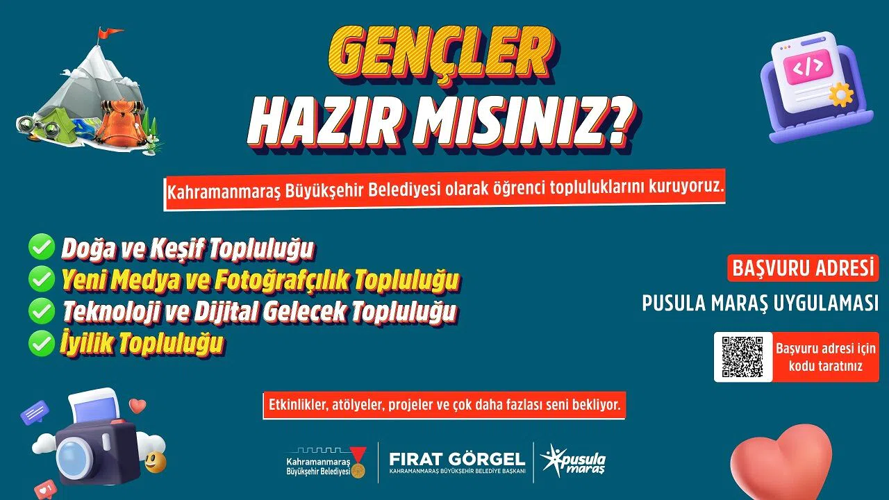 Kahramanmaraş’ta Gençler İçin Sosyal ve Kültürel Fırsat