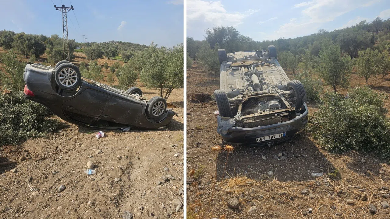 Takla Atan Otomobilde 3 Kişi Hafif Yaralandı