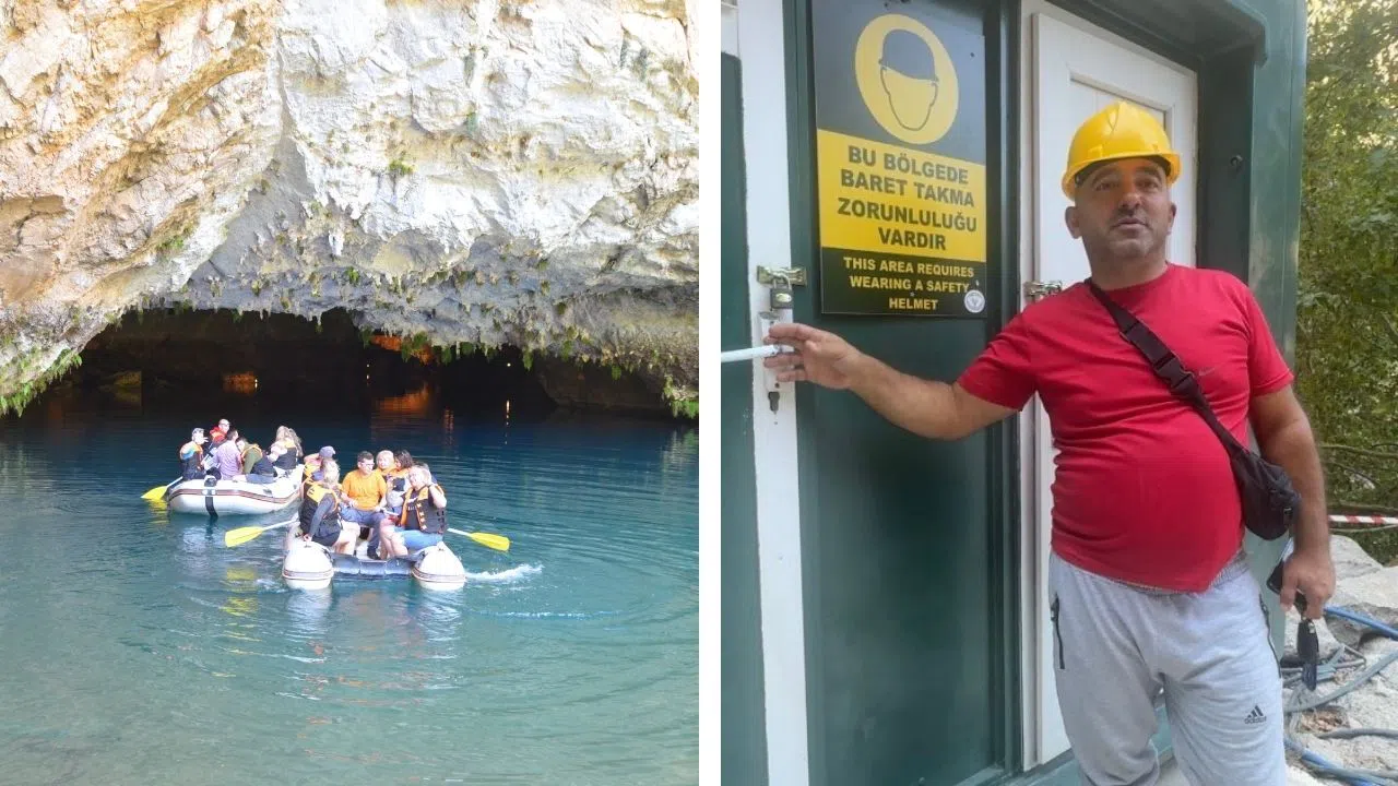Türkiye’nin En Büyük Yeraltı Gölü Mağarasında Ziyaretçi Tepkisi