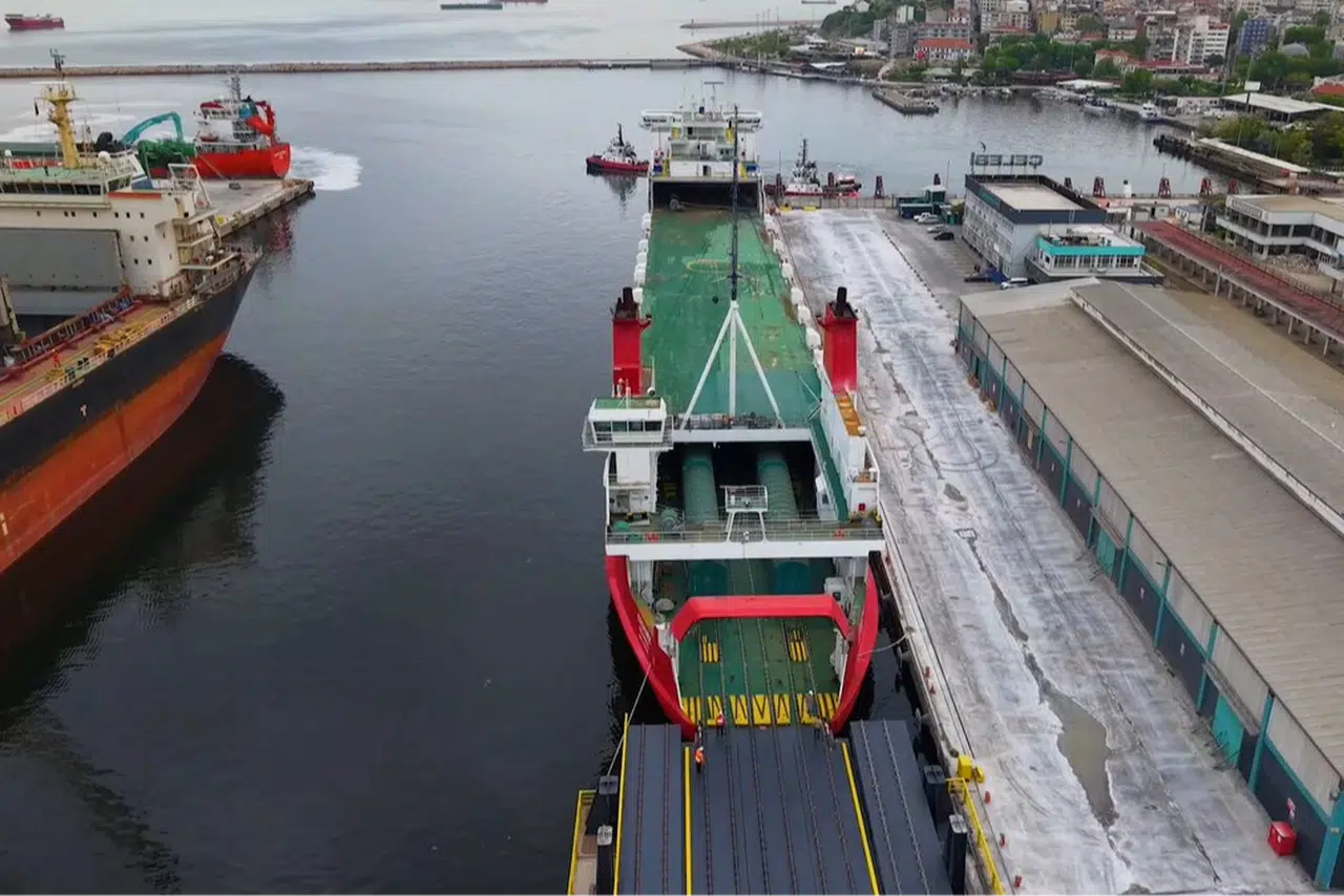 Türkiye’nin ikinci tren feribot hattı Bandırma-Tekirdağ’da açıldı
