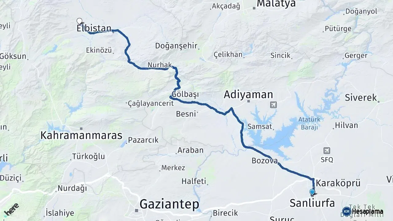 Kahramanmaraş – Urfa Arası Kaç Saat Sürüyor?