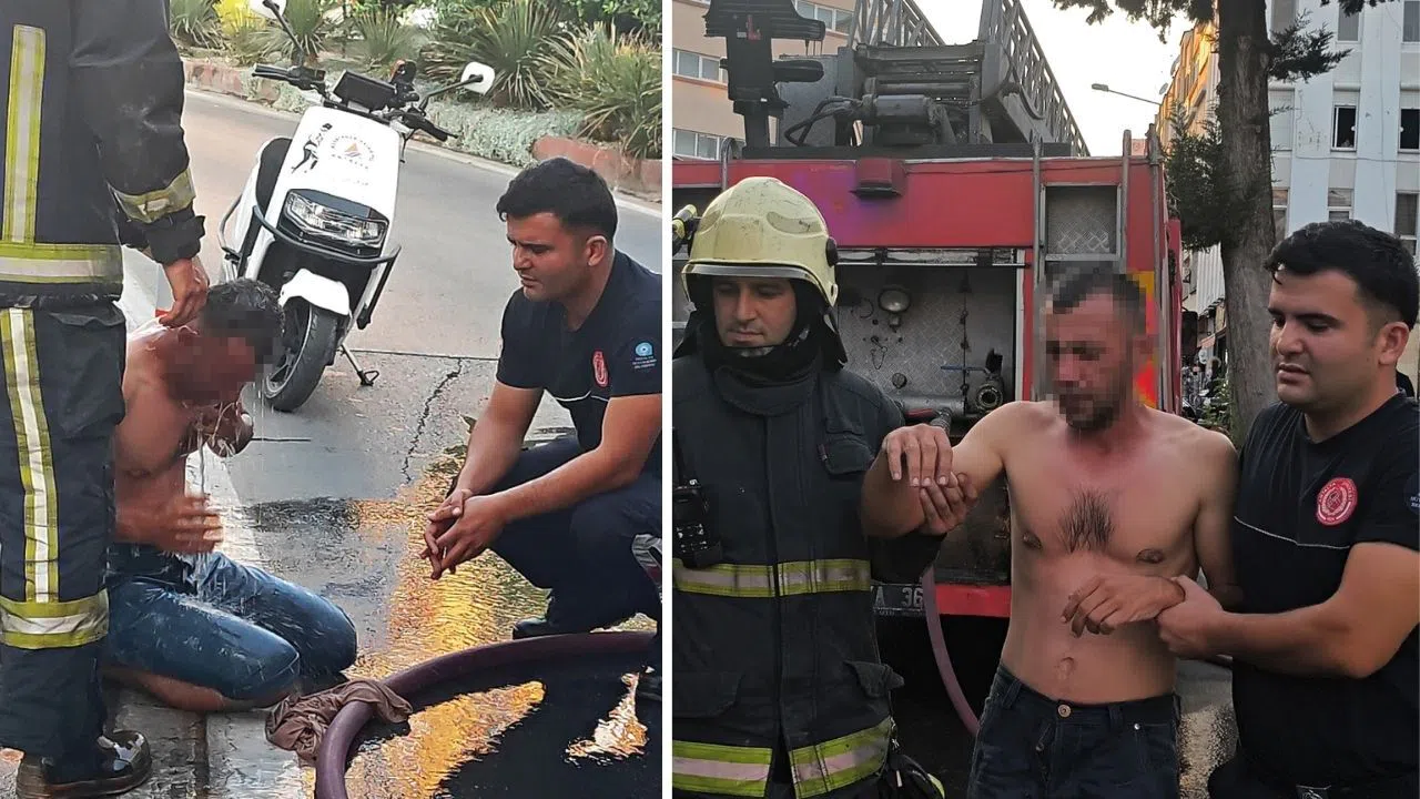 Üzerine Benzin Döküp Kendini Yakmak İstedi, Gözlerine Kaçınca Vazgeçti