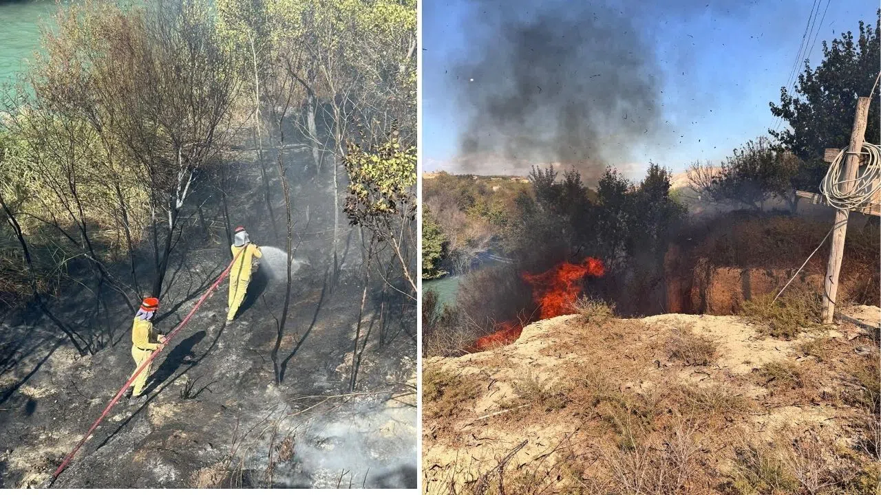 Bahçede Çıkan Yangın Kısa Sürede Kontrol Altına Alındı