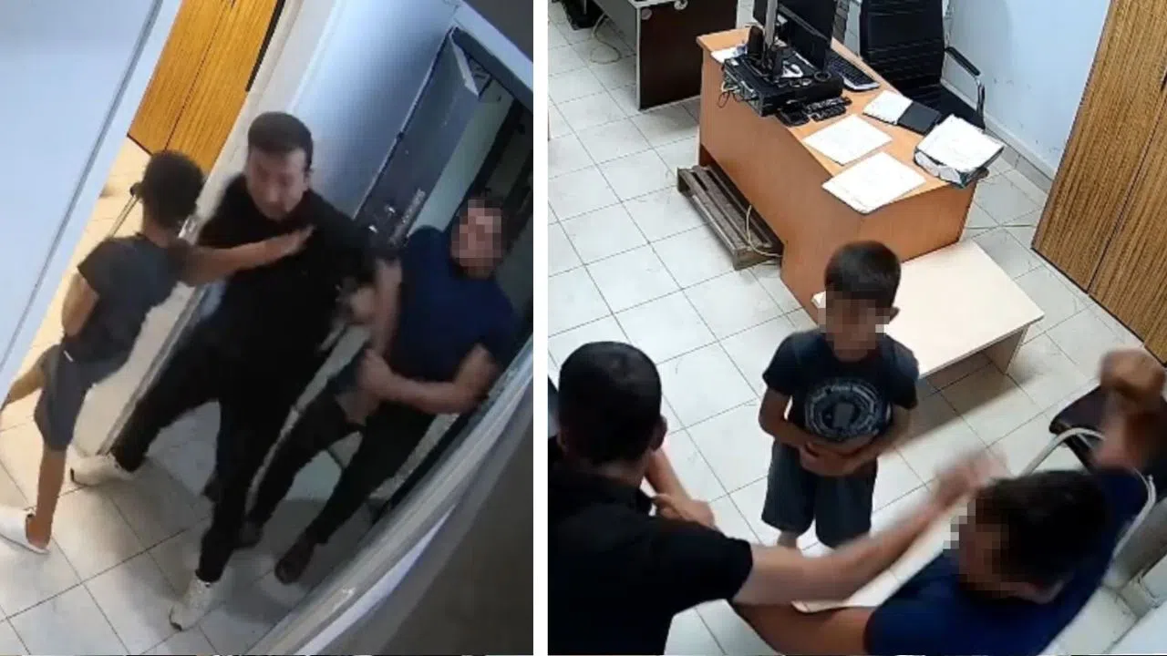 Çocuğunun Yanında Darp Edildi