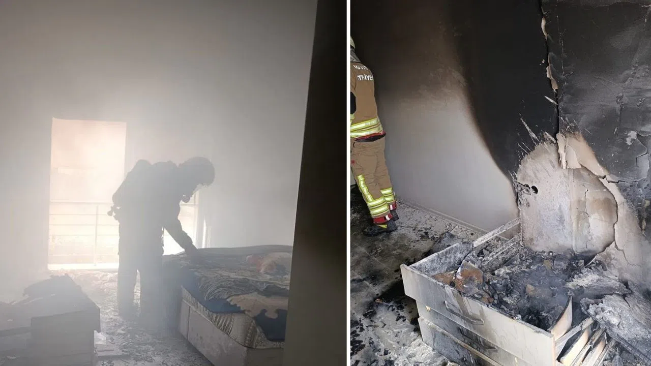 Evde Çıkan Yangın Her Şeyi Kül Etti