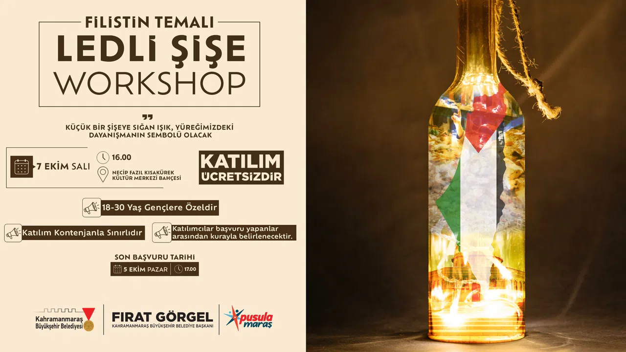 Pusula Maraş Gençleri Filistin İçin Bir Araya Geliyor