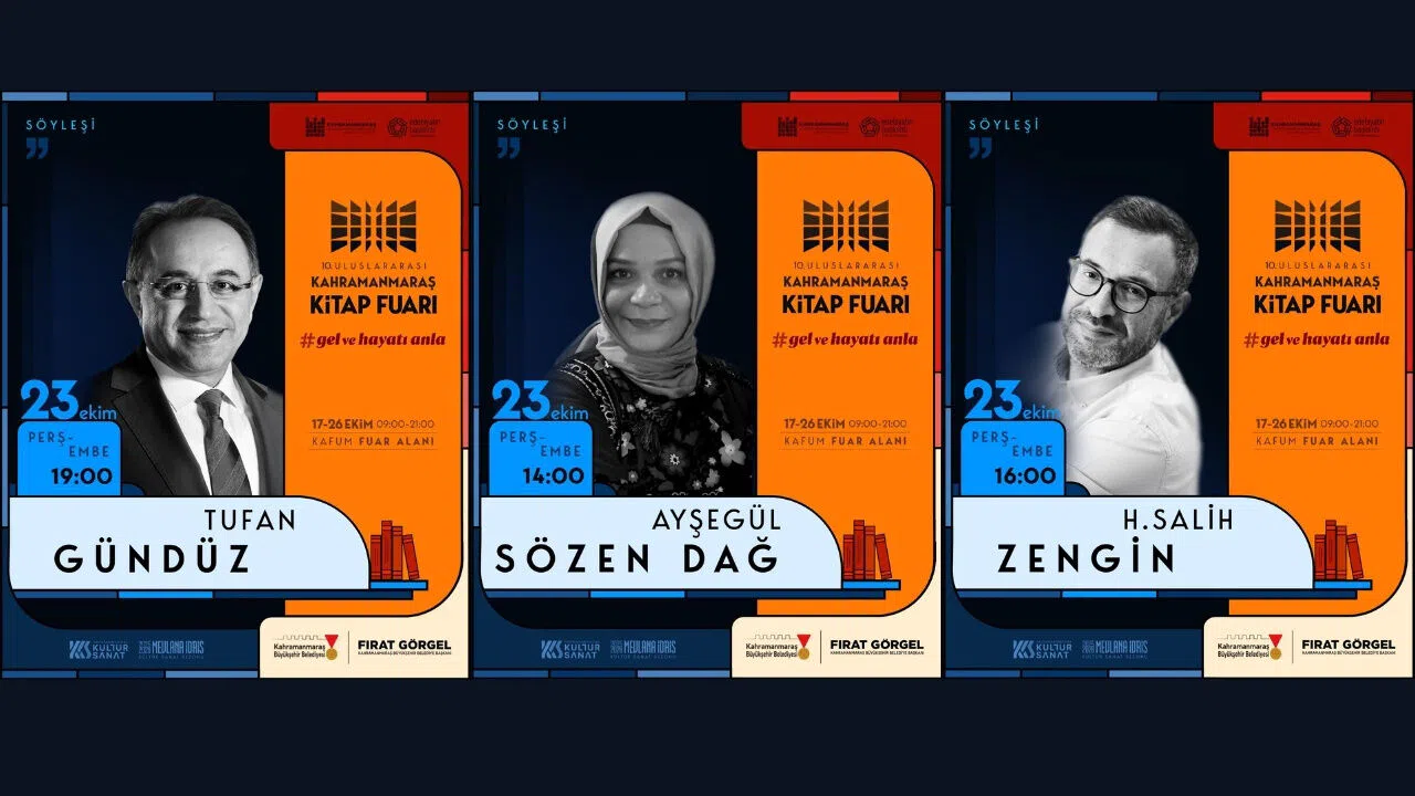 Kahramanmaraş Kitap Fuarı’nda 23 Ekim Günü Kültürle Dolu Geçecek