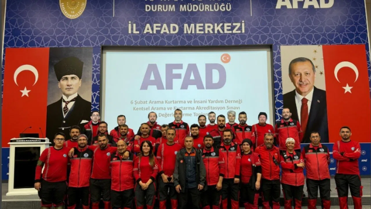 Kahramanmaraş’ın İlk Akredite Arama Kurtarma Ekibi Kuruldu