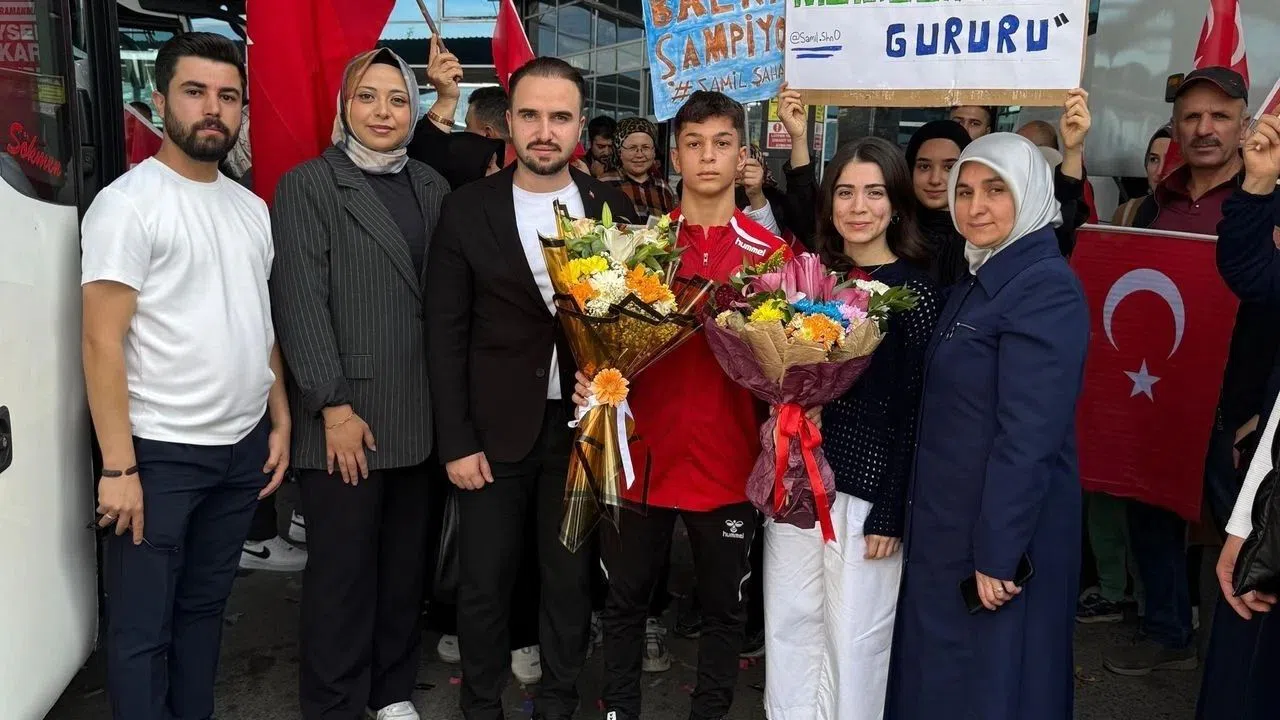 Kahramanmaraş’ta Balkan Şampiyonu Şamil Şahan Coşkuyla Karşılandı
