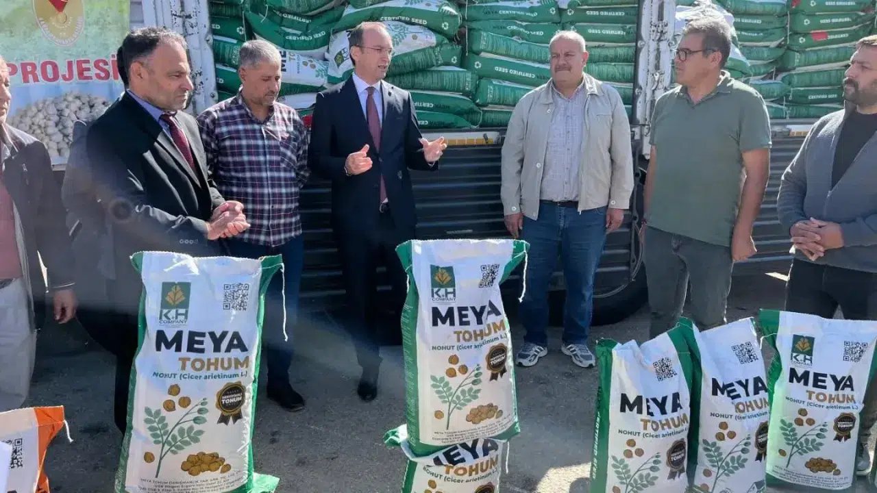 Kahramanmaraş'ta Çiftçilere Nohut ve Mercimek Tohumu Desteği