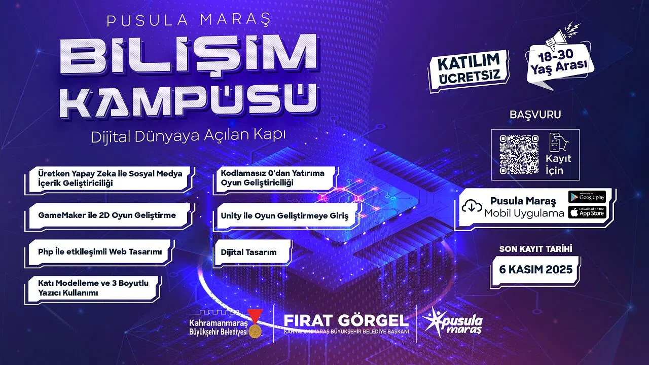 Kahramanmaraş’ta Gençlere Yeni Fırsat: Bilişim Akademileri Başlıyor