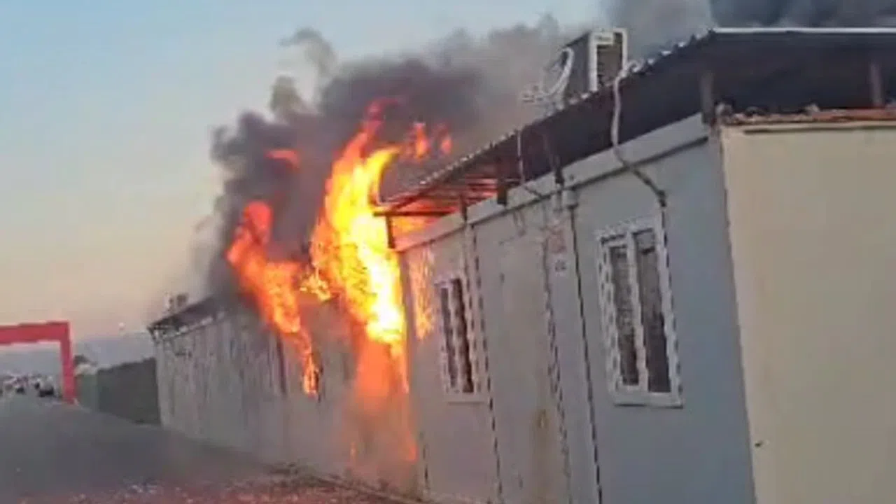 Kahramanmaraş’ta Konteyner Okulda Yangın Paniği