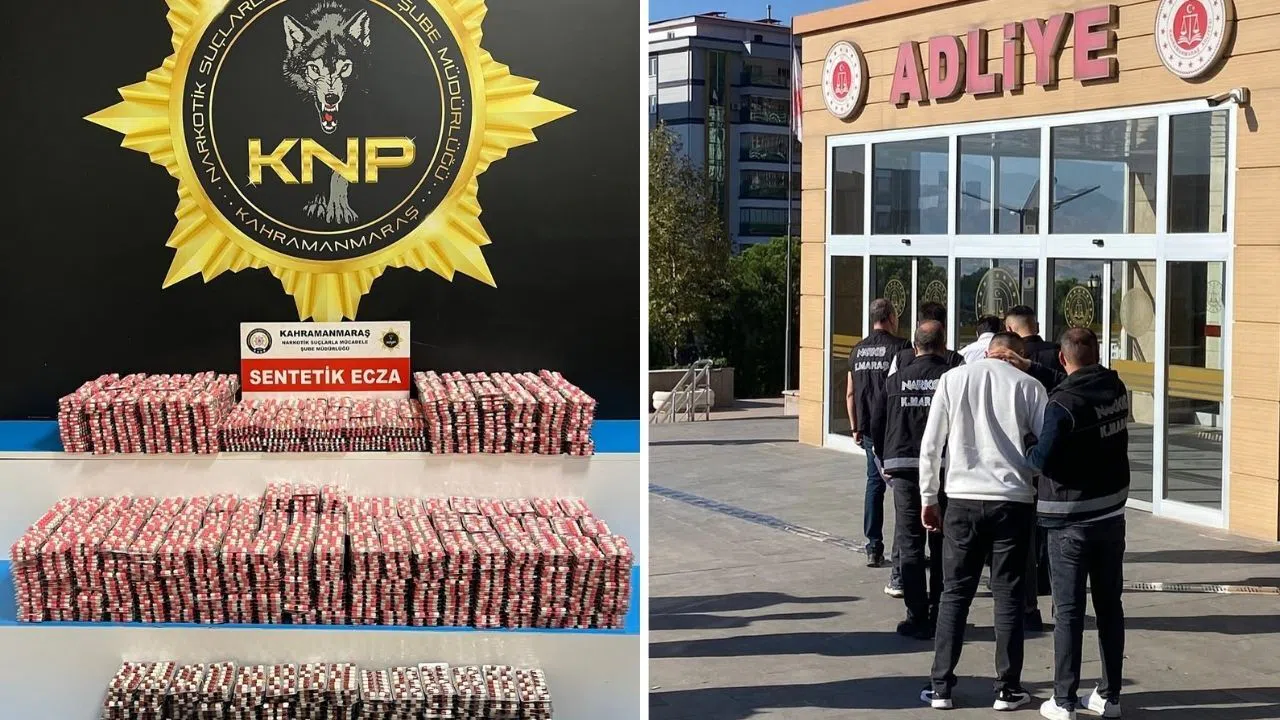 Kahramanmaraş’ta Operasyonda 32 Bin Sentetik Hap Ele Geçirildi, 2 Kişi Tutuklandı