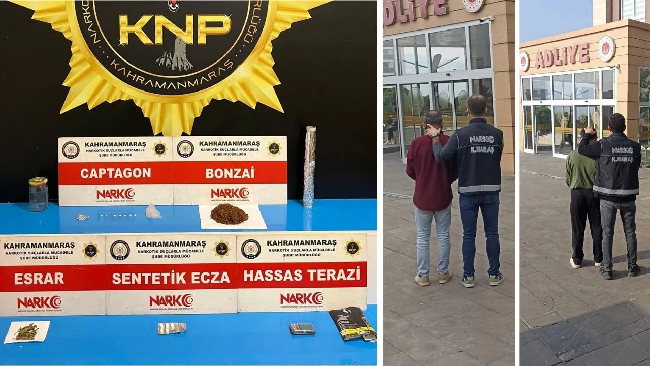 Kahramanmaraş’ta Uyarıcı Madde Sattılar Şafak Operasyonuyla Alındılar
