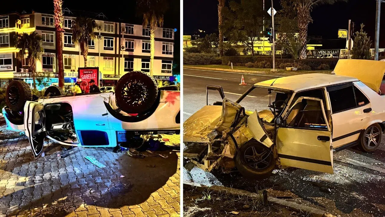 Kırmızı Işık İhlali Kazaya Neden Oldu: 2 Yaralı