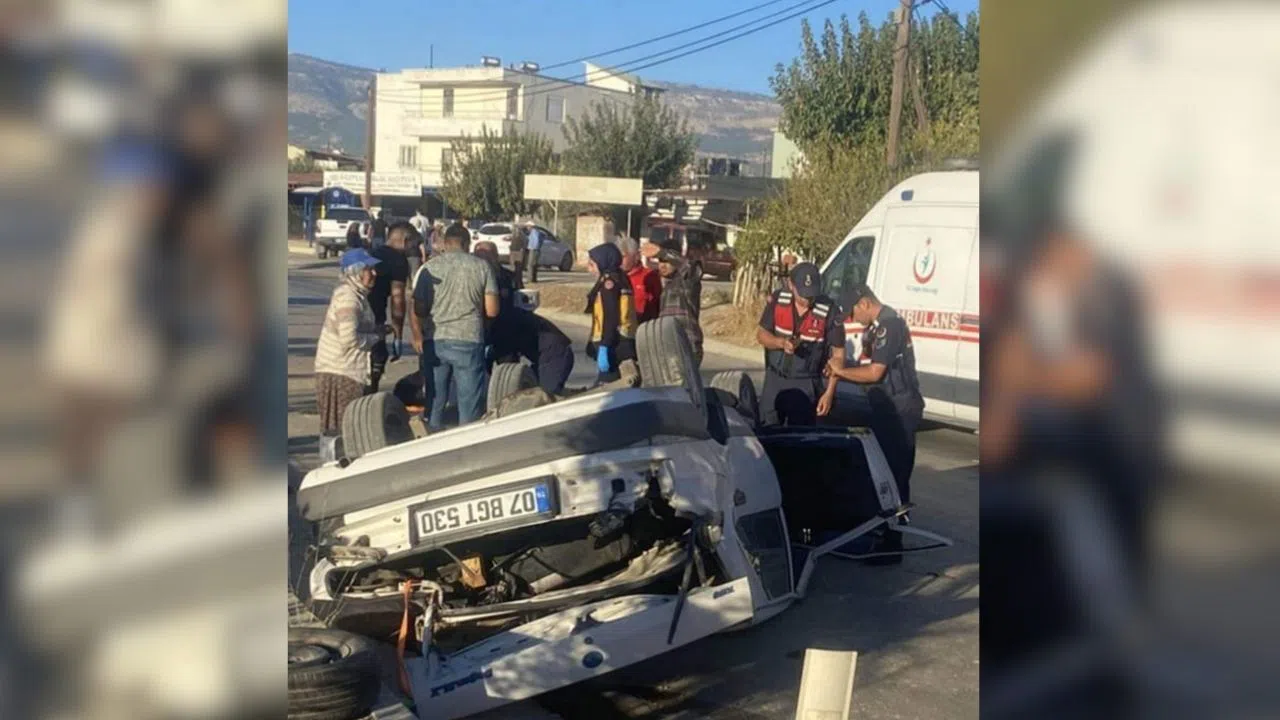 Sürücü Hakimiyeti Kaybetti, Araç Takla Atarak Hurdaya Döndü