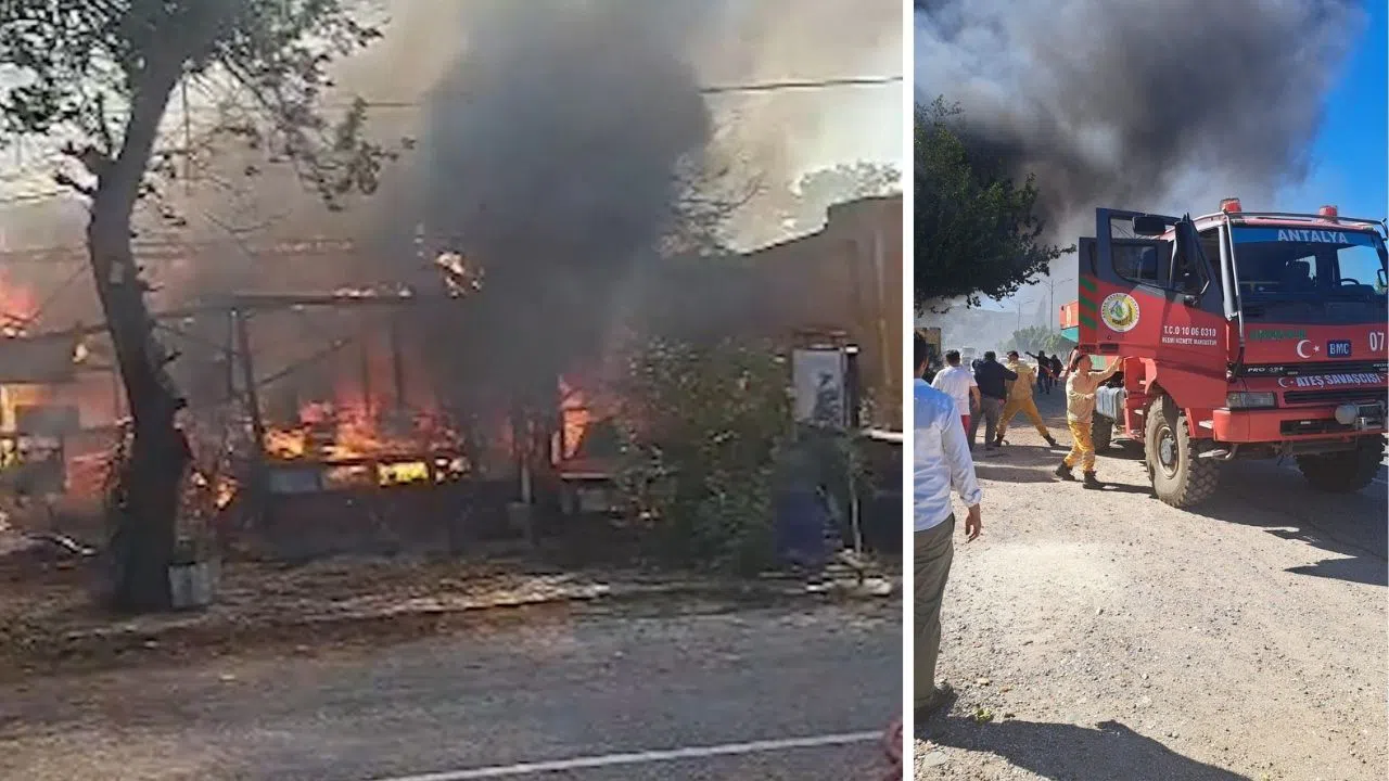 Kullanılmayan Barakada Çıkan Yangın Paniğe Neden Oldu