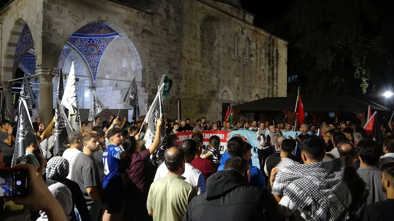 Küresel Sumud Filosuna destek gösterisi gerçekleştirildi