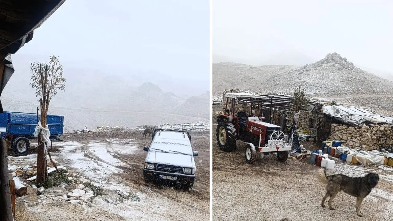Mevsimin İlk Karı Yüksek Kesimlerde Etkili Oldu