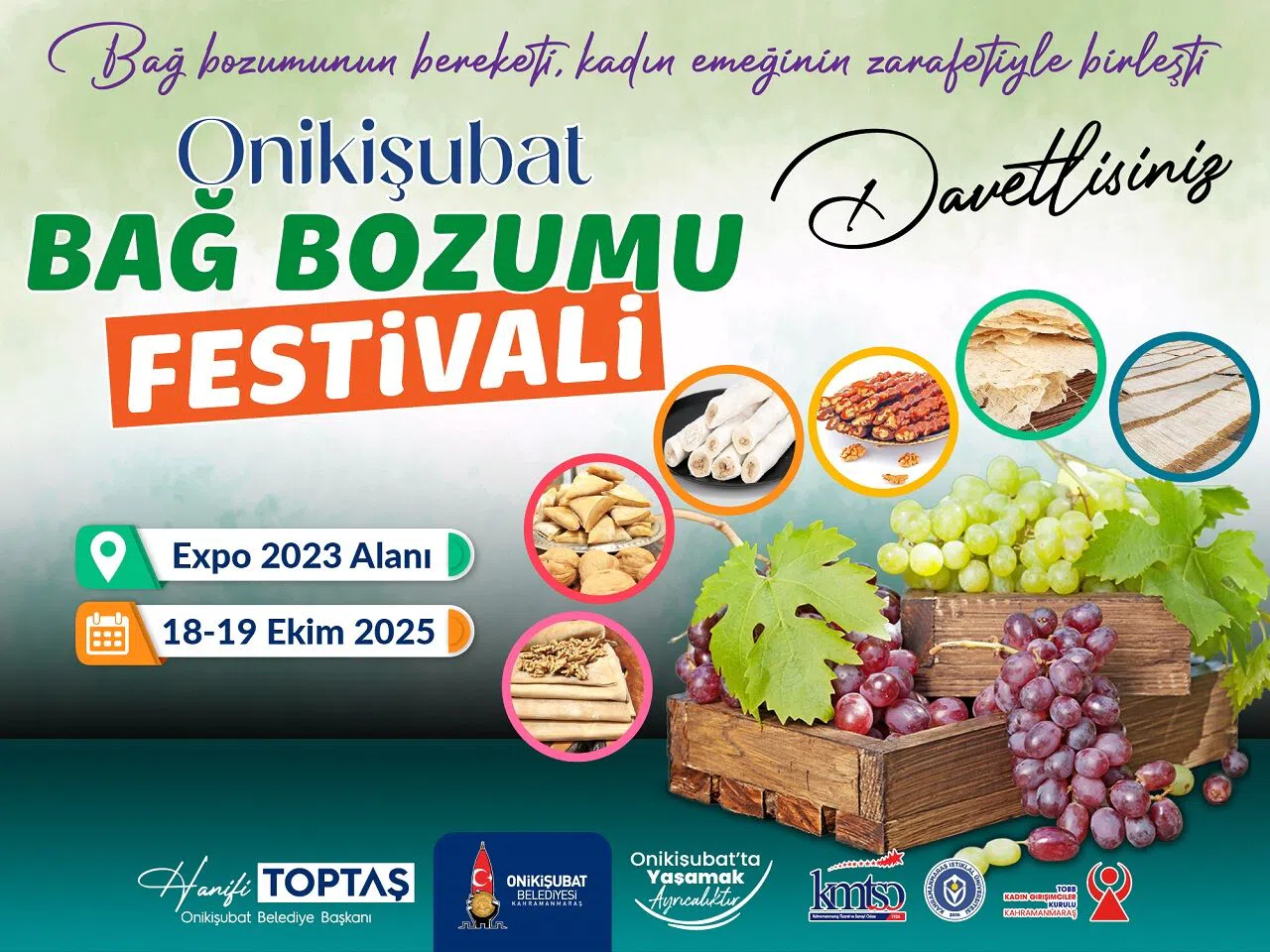 Onikişubat’ta Bağ Bozumu Festivali İçin Geri Sayım Başladı